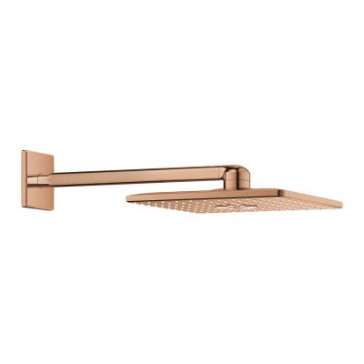 Grohe Rainshower SmartActive 310 Cube Tepe Duşu Seti, 31 cm, 2 Akışlı, Parlak Bakır 26479DA0 - 1