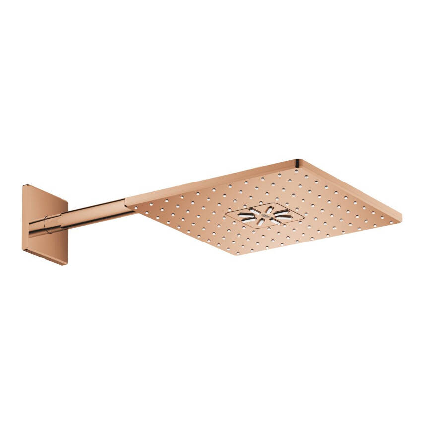 Grohe Rainshower SmartActive 310 Cube Tepe Duşu Seti, 31 cm, 2 Akışlı, Parlak Bakır 26479DA0 - 2
