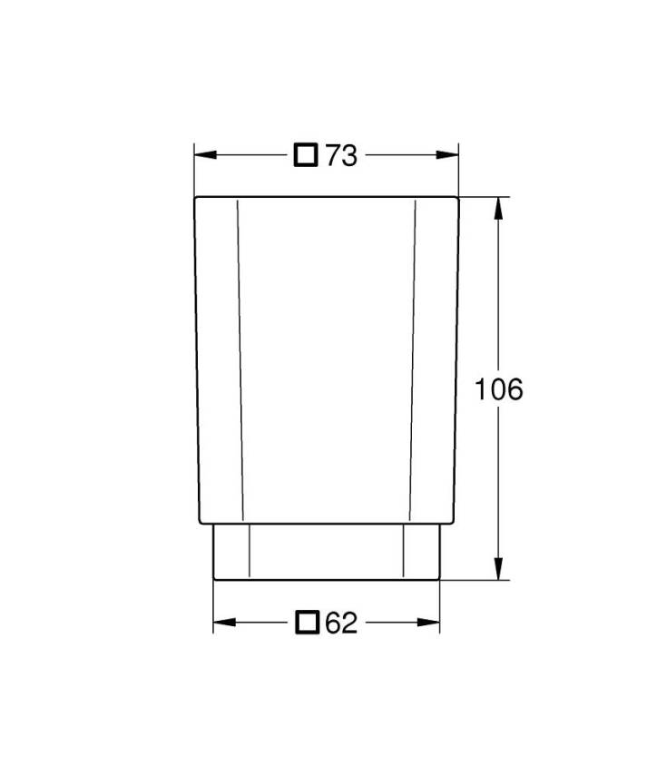 Grohe Selection Cube Diş Fırçalığı 40783000 - 2
