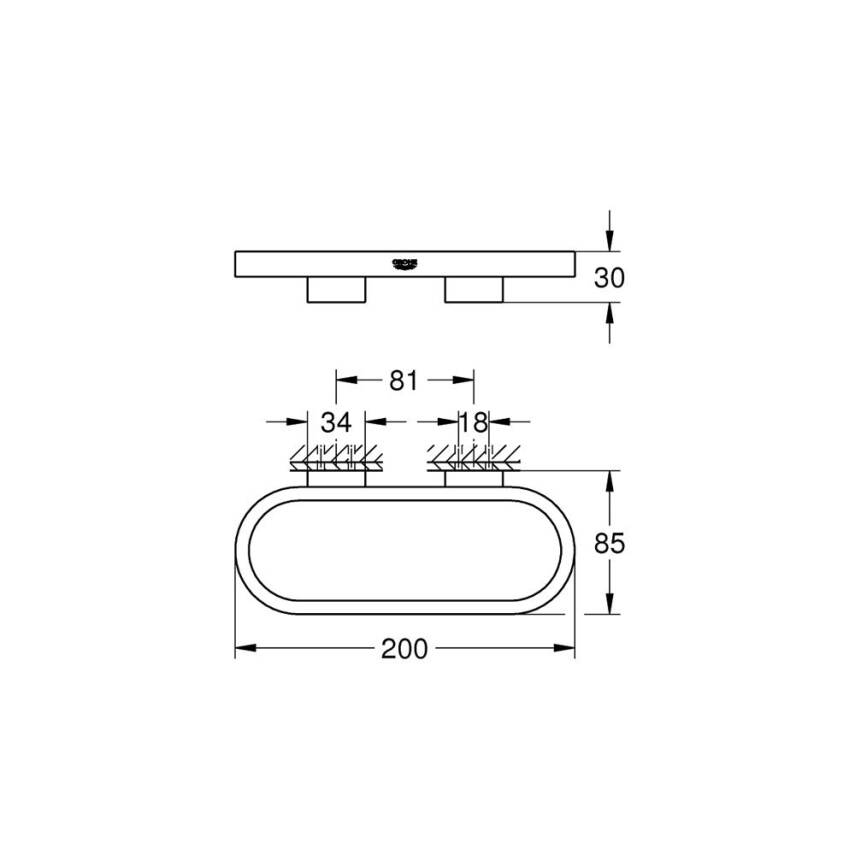 Grohe Selection Halka Havluluk Krom 41035000 - 2