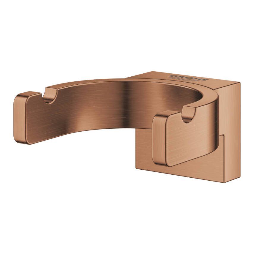 Grohe Selection İkili Havlu/Bornoz Askısı, Fırçalı Bakır 41049DL0 - 2