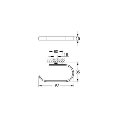 Grohe Selection Tuvalet Kağıtlığı, Fırçalı Altın 41068GN0 - 2