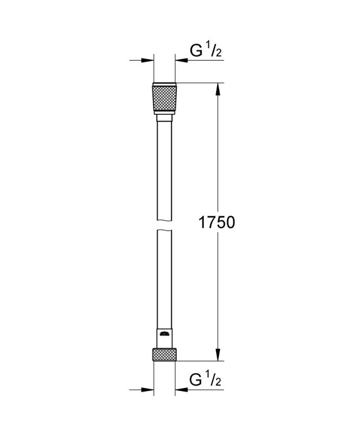 Grohe Silverflex Duş Hortumu 175 cm Sert Grafit 28388A01 - 2
