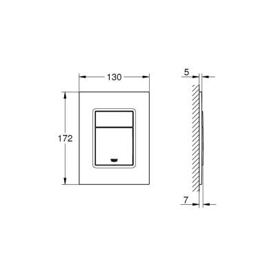 Grohe Skate Cosmopolitan S Kumanda Paneli, Parlak Altın 37535GL0 - 2