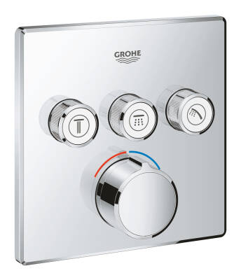 Grohe SmartControl 3 Valfli Akış Kontrollü Ankastre Duş Bataryası (Sıva Üstü Grubu) 29149000 - 1