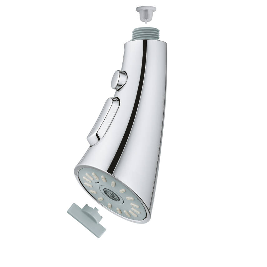 Grohe Spiralli Mutfak Bataryası El Duşu Krom 48473000 - 1