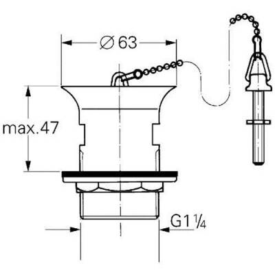 Grohe Tapa Takımı Sabit Süzgeç 28940000 - 2
