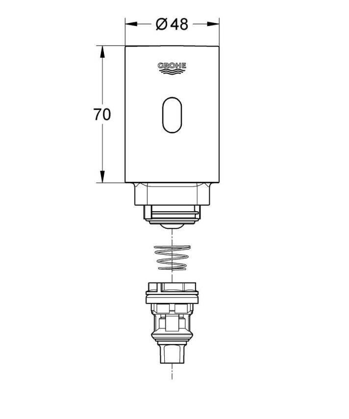 Grohe Tectron Retro-Fit Fotoselli Pisuar Kumanda Paneli Pilli 37427000 - 2