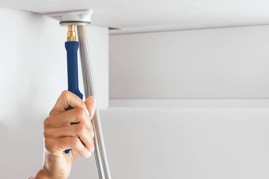 Grohe Tek Kumandalı Eviye Bataryası Krom 32891000 - 2