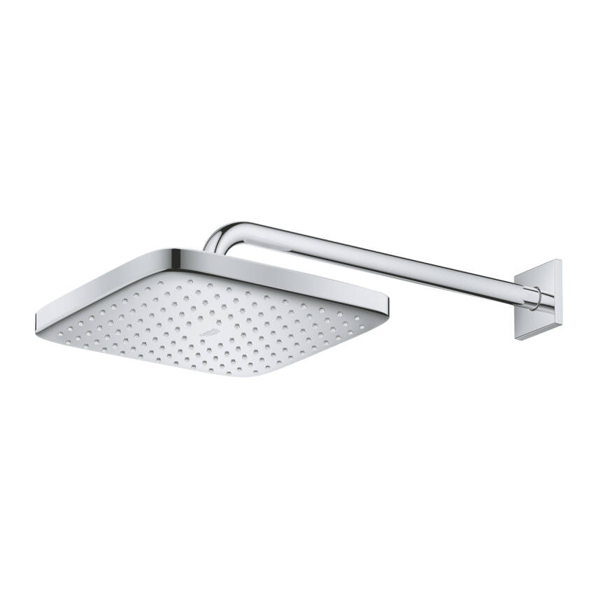 Grohe Tempesta 250 Kare Tepe Duşu Tek Akışlı, 25 cm (Duvardan Dirsek Dahil) Krom-Beyaz 26687000 - 3