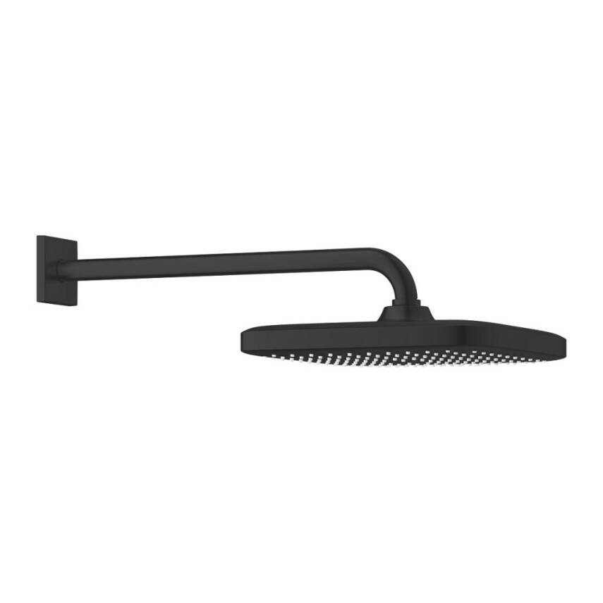 Grohe Tempesta 250 Kare Tepe Duşu Tek Akışlı 25 cm (Duvardan Dirsek Dahil) Mat Siyah 266872430 - 1