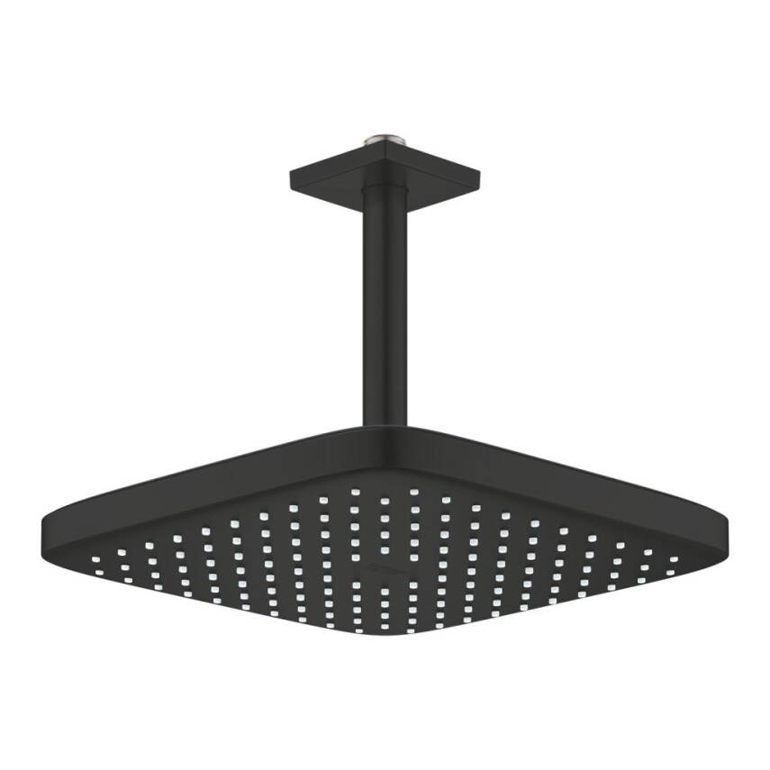 Grohe Tempesta 250 Kare Tepe Duşu Tek Akışlı 25 cm (Tavandan Dirsek Dahil) Mat Siyah 266882430 - 2