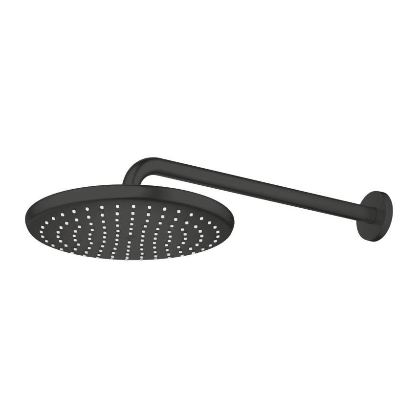 Grohe Tempesta 250 Yuvarlak Tepe Duşu Tek Akışlı 25 cm (Duvardan Dirsek Dahil) Mat Siyah 266682430 - 3