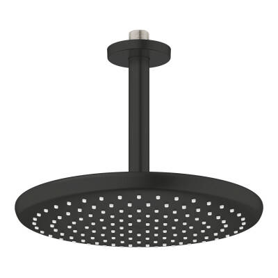 Grohe Tempesta 250 Yuvarlak Tepe Duşu Tek Akışlı 25 cm (Tavandan Dirsek Dahil) Mat Siyah 266692430 - 2