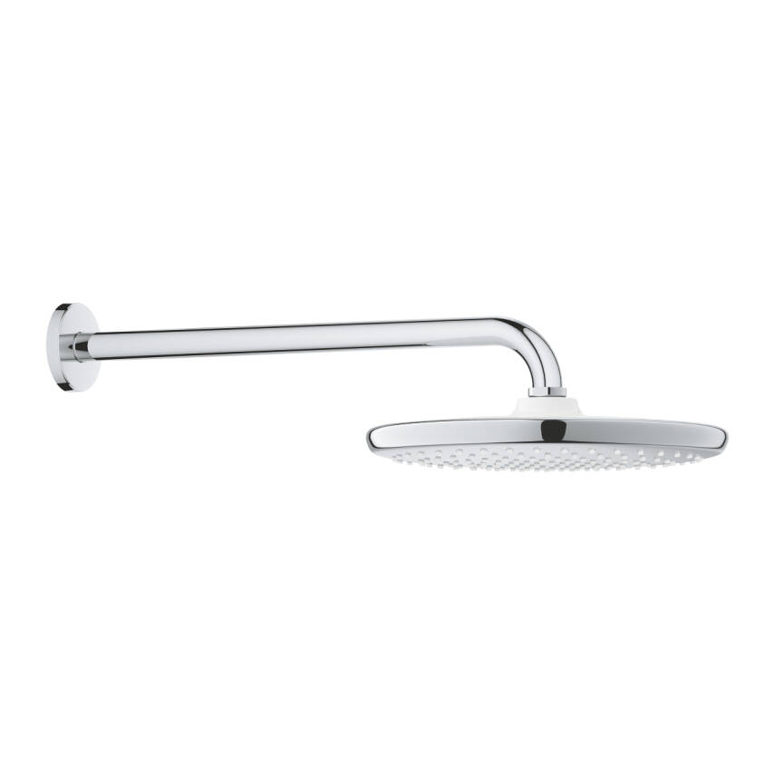 Grohe Tempesta 250 Yuvarlak Tepe Duşu Tek Fonksiyonlu, 25 cm (Duvardan Dirsek Dahil) Krom 26668000 - 1