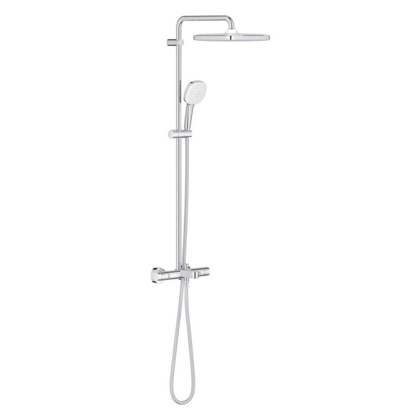 Grohe Tempesta System 250 Cube Duvara Monte Termostatik Banyo Bataryalı Duş Kolonu Krom 26975001 - 1