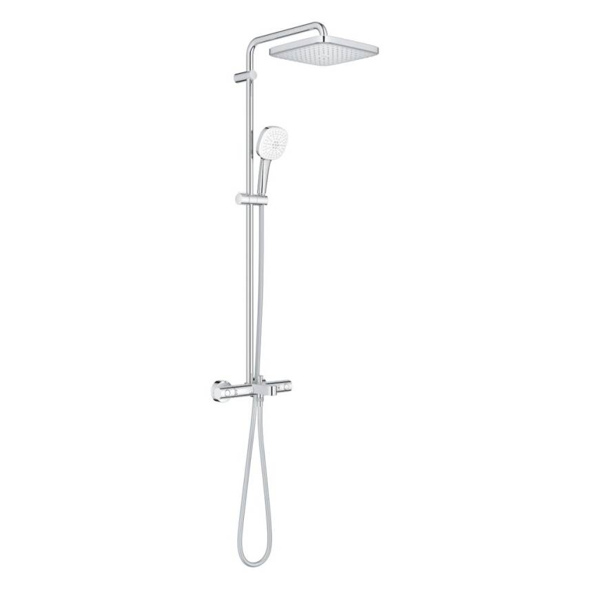 Grohe Tempesta System 250 Cube Duvara Monte Termostatik Banyo Bataryalı Duş Kolonu Krom 26975001 - 2