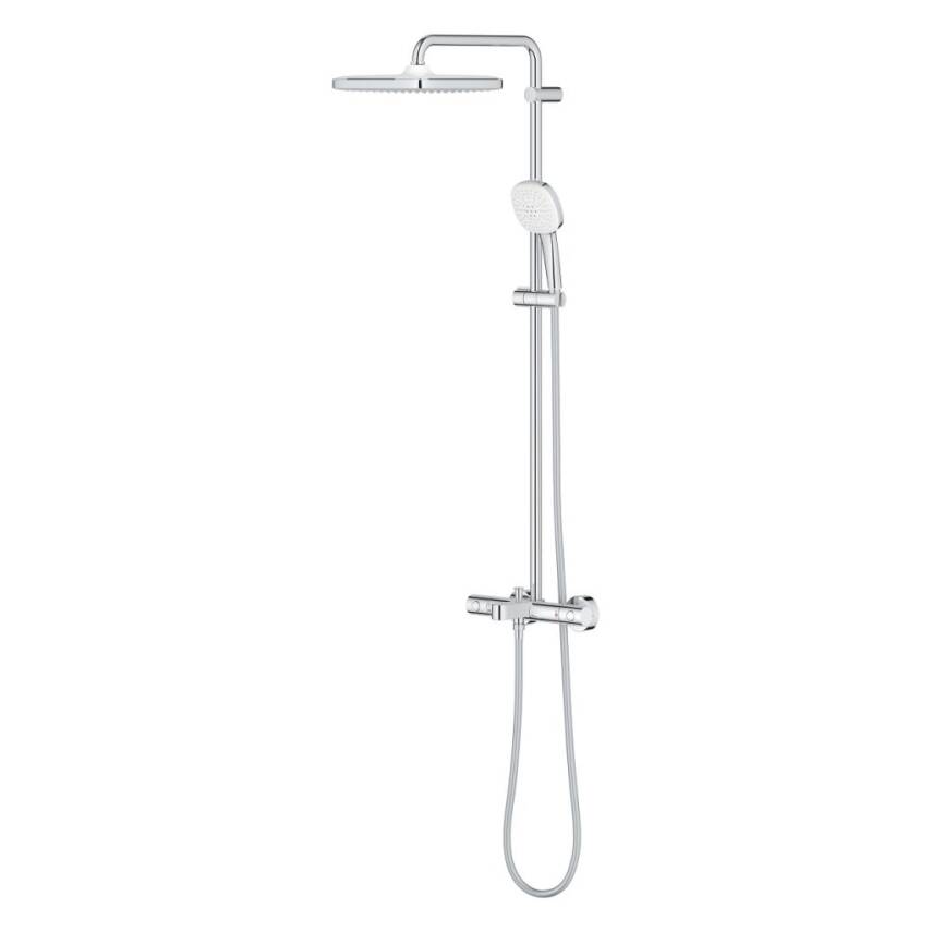 Grohe Tempesta System 250 Cube Duvara Monte Termostatik Banyo Bataryalı Duş Kolonu Krom 26975001 - 4