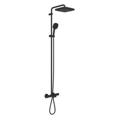 Grohe Tempesta System 250 Cube Duvara Monte Termostatik Banyo Bataryalı Duş Kolonu Mat Siyah 266912431 - 2