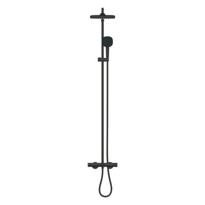 Grohe Tempesta System 250 Cube Duvara Monte Termostatik Banyo Bataryalı Duş Kolonu Mat Siyah 266912431 - 3