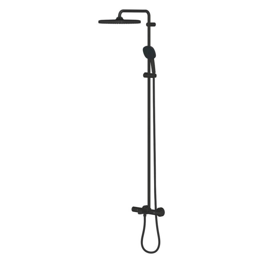 Grohe Tempesta System 250 Cube Duvara Monte Termostatik Banyo Bataryalı Duş Kolonu Mat Siyah 266912431 - 4