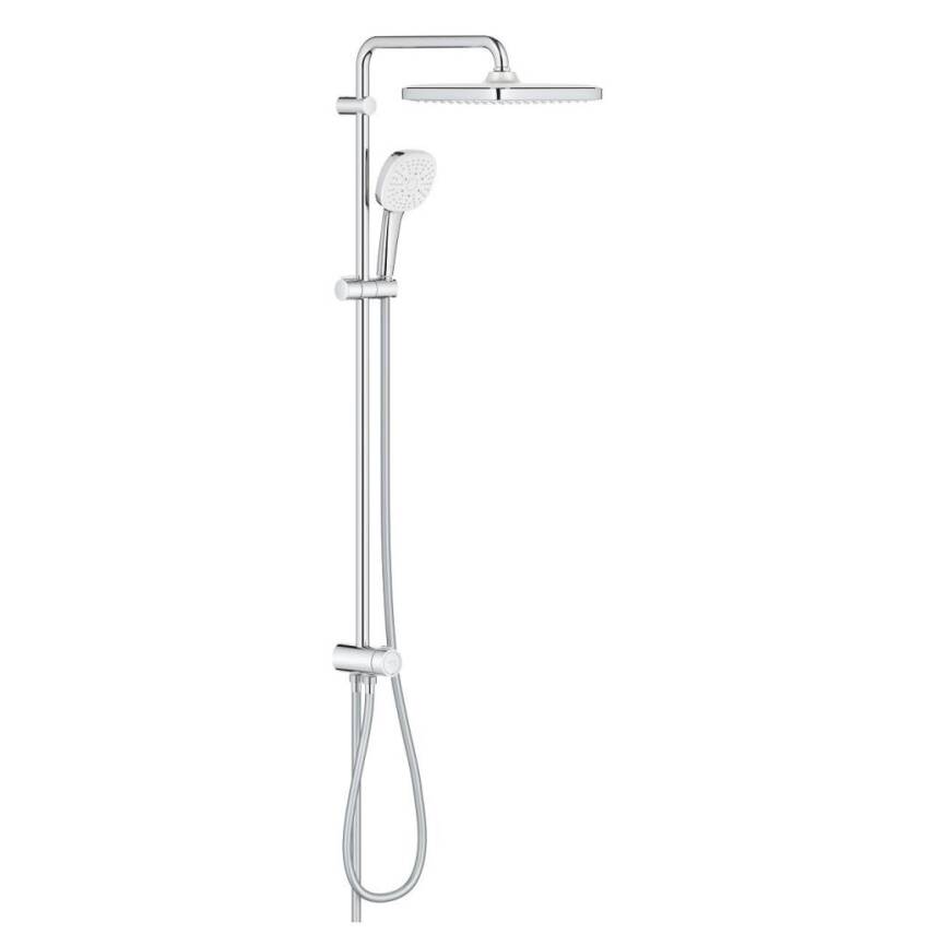 Grohe Tempesta System 250 Cube Kare Duş Başlıklı Duvara Monte Duş Sistemi Krom 26694001 - 1