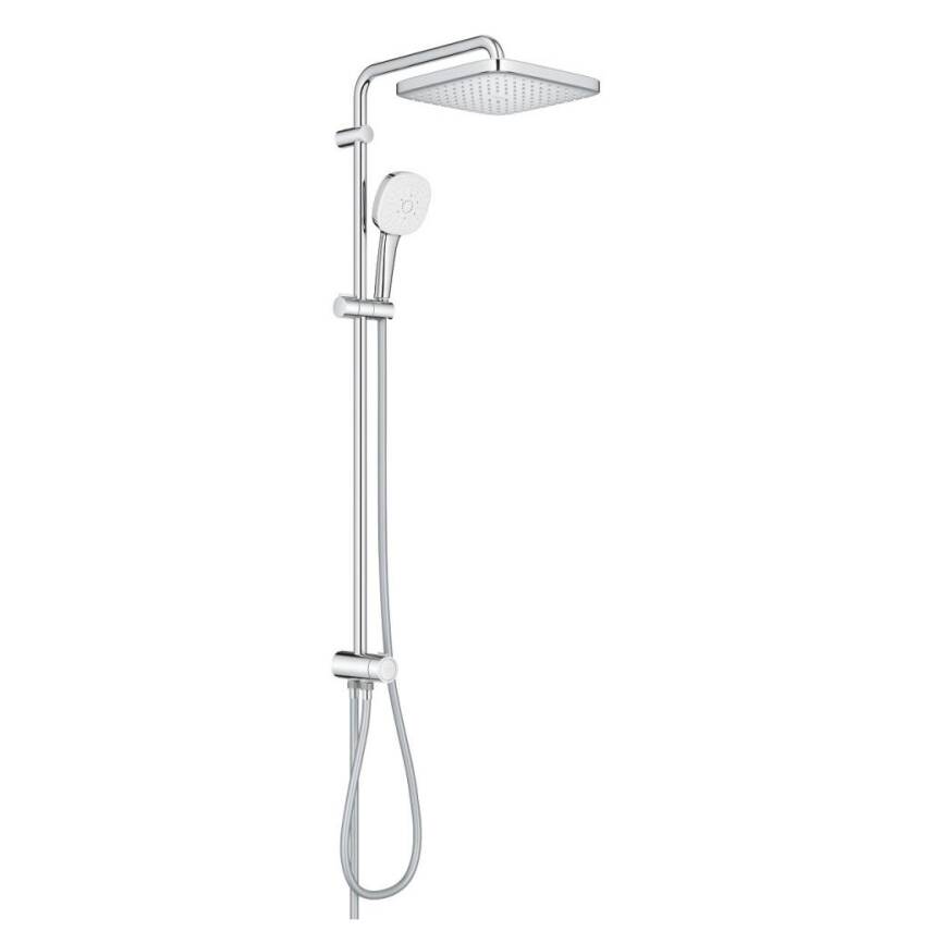 Grohe Tempesta System 250 Cube Kare Duş Başlıklı Duvara Monte Duş Sistemi Krom 26694001 - 2