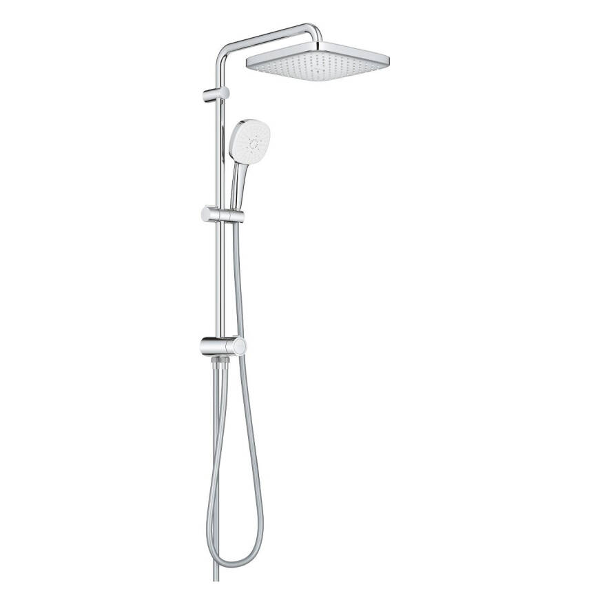 Grohe Tempesta System 250 Cube Kare Duş Başlıklı Duvara Monte Duş Sistemi Krom 26977001 - 2