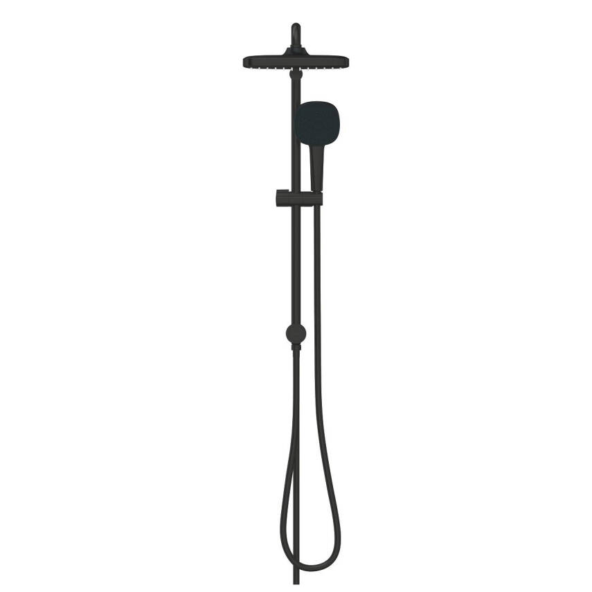 Grohe Tempesta System 250 Cube Kare Duş Başlıklı Duvara Monte Duş Sistemi Mat Siyah 269772431 - 3
