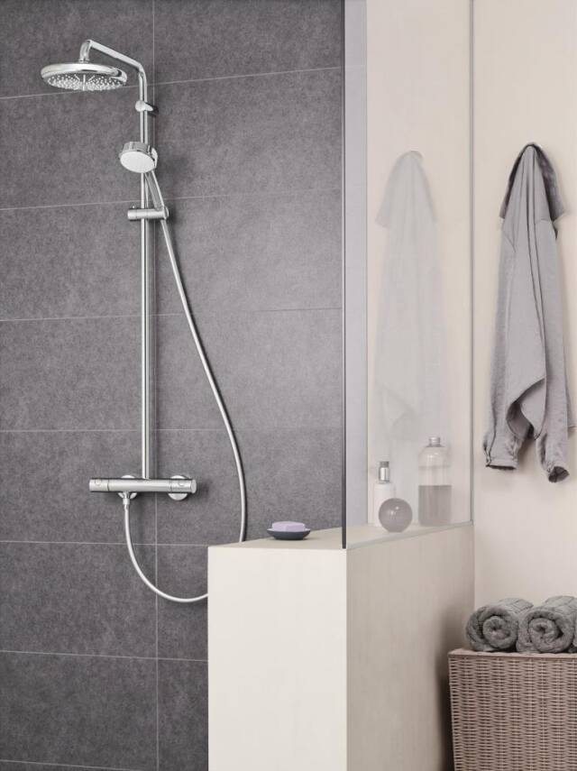 Grohe Tempesta System 250 Duvara Monte Duş Sistemi Yön Değiştiricili Krom-Beyaz 26675000 - 4