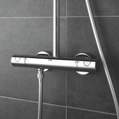 Grohe Tempesta System 250 Duvara Monte Duş Sistemi Yön Değiştiricili Krom-Beyaz 26675000 - 5