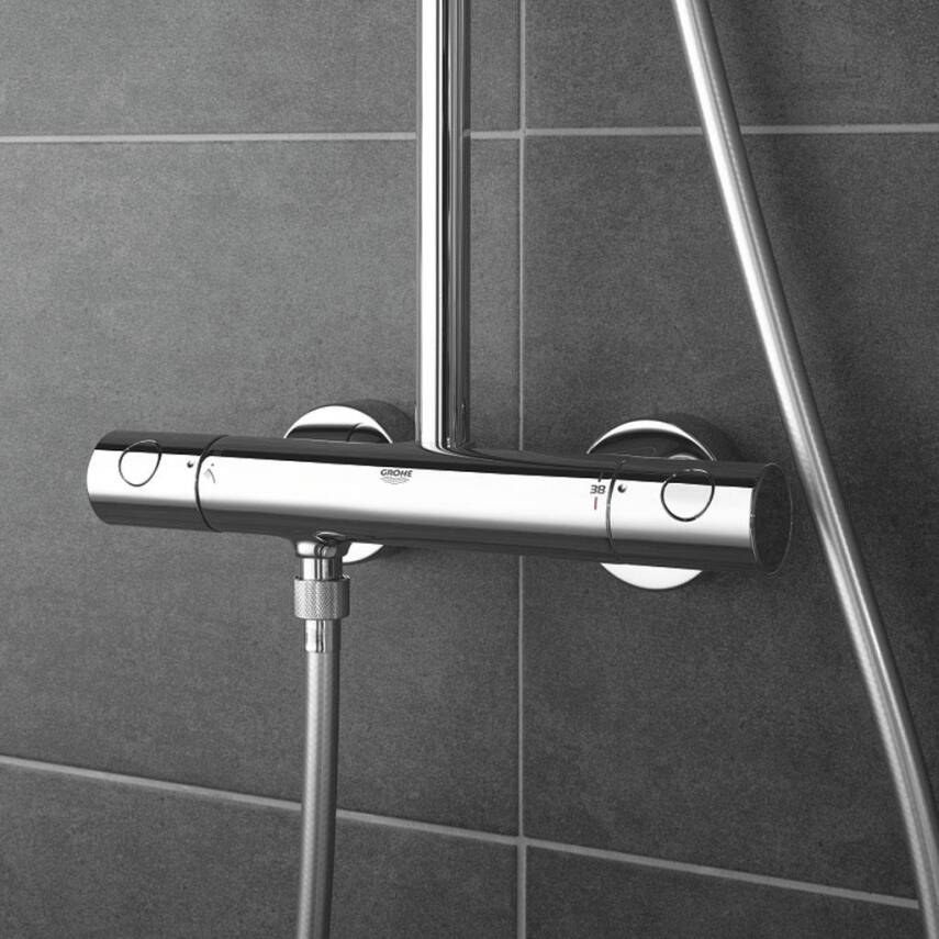 Grohe Tempesta System 250 Duvara Monte Duş Sistemi Yön Değiştiricili Krom-Beyaz 26675000 - 5