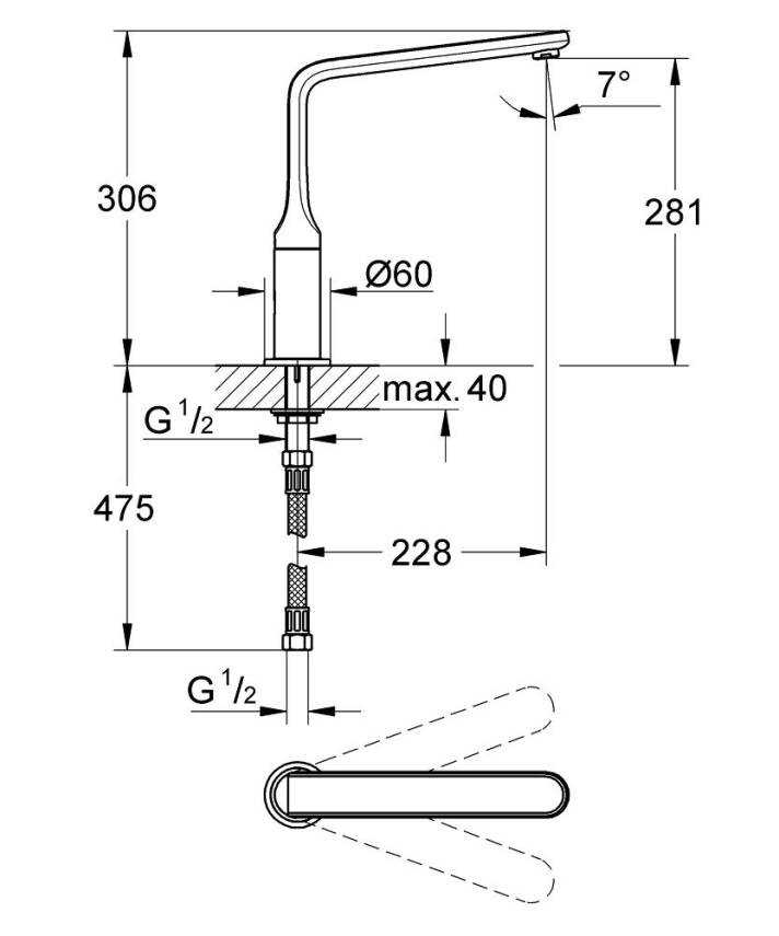 Grohe Veris Çıkış Ucu Krom 13292000 - 2