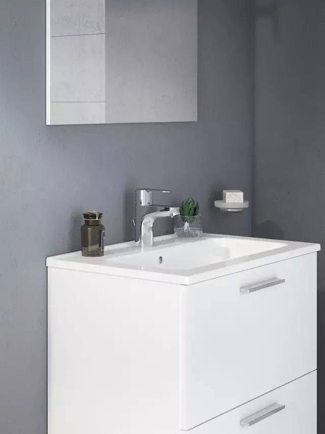 Vitra Banyo Dolabı Seti, Çekmeceli, 60 Cm, Parlak Beyaz 75021 - 4