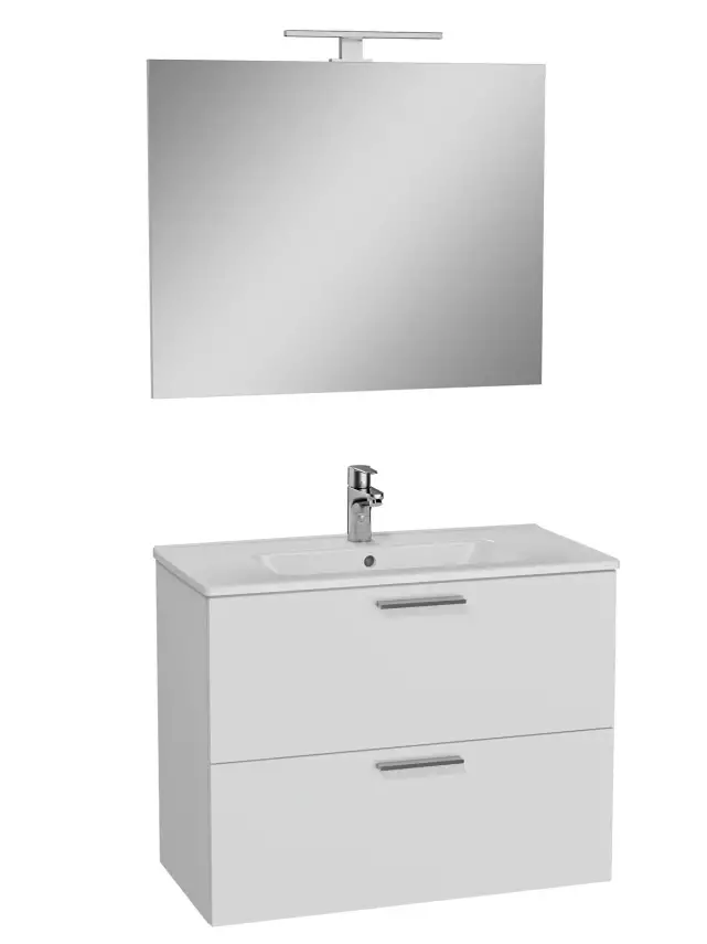 Vitra Banyo Dolabı Seti, Çekmeceli, 80 Cm, Parlak Beyaz 75024 - 1