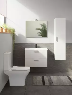 Vitra Banyo Dolabı Seti, Çekmeceli, 80 Cm, Parlak Beyaz 75024 - 2