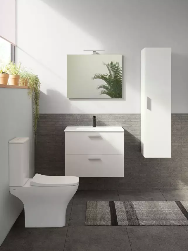 Vitra Banyo Dolabı Seti, Çekmeceli, 80 Cm, Parlak Beyaz 75024 - 2