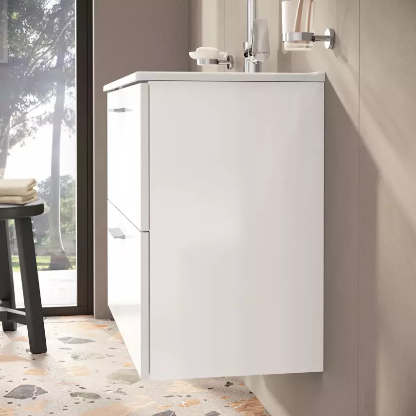 Vitra Banyo Dolabı Seti, Çekmeceli, 80 Cm, Parlak Beyaz 75024 - 5