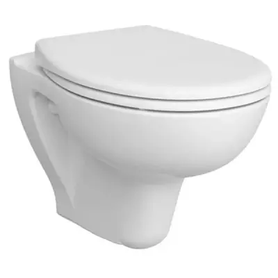Vitra S20 Round Asma Klozet Smoothflush, 52 Cm Taharet Borulu, Beyaz - 1
