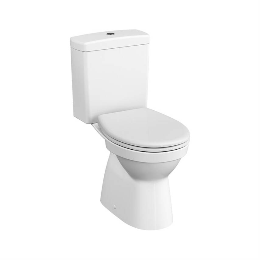 Vitra S20 Round Takım Klozet Arkası Açık, 66 Cm Taharet Borulu, Beyaz - 1