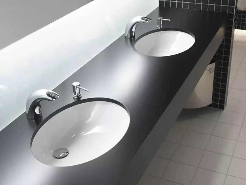 Vitra S20 Tezgahaltı Lavabo Oval, 60X45 Cm Armatür Deliksiz, Su Taşma Delikli, Beyaz - 3