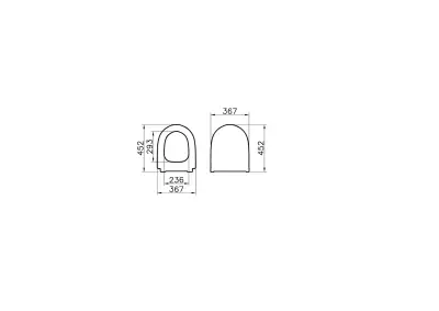 VitrA Sento Klozet Kapağı Beyaz 120-003-009 - 2